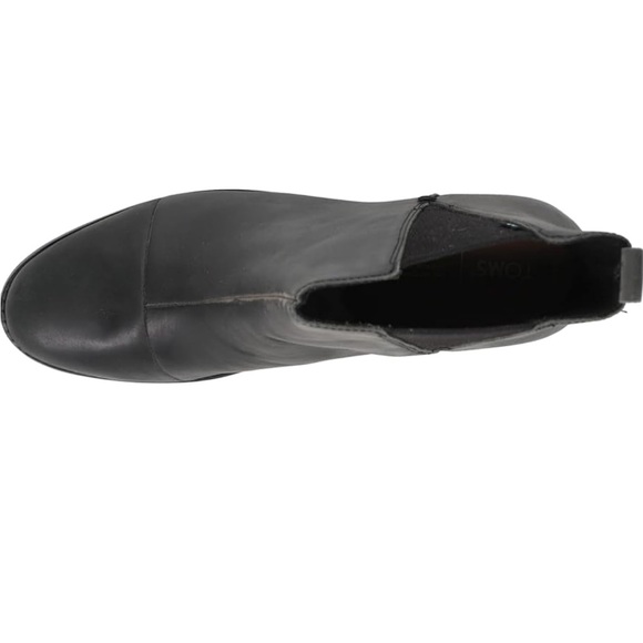 Toms • Esme • Black Leather • Booties - Picture 4 of 10